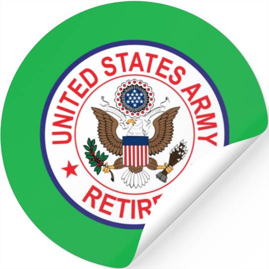 Army Retired Stickers