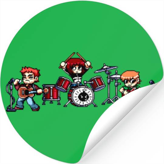 Scott Pilgrim Band Stickers