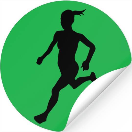 Cross country female Stickers