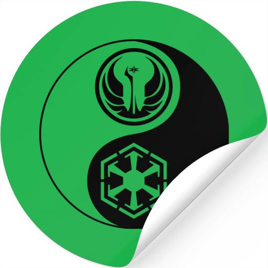 Star Wars SWTOR Yin Yang 1-Color Dark Stickers