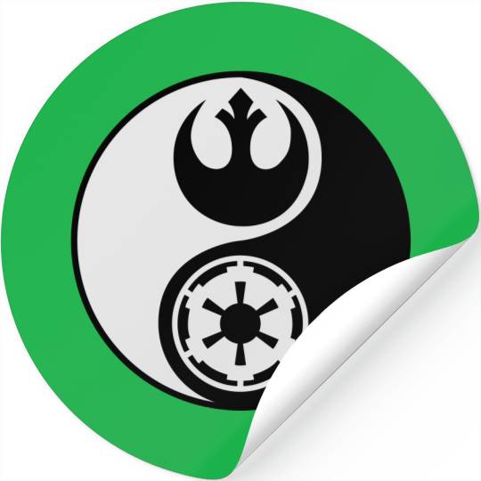 Star Wars Yin Yang 2-Color Stickers