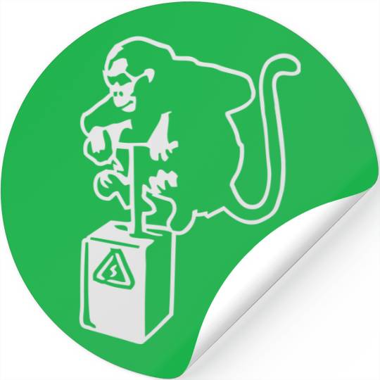 Banksy Detinator Monkey Outline Stickers