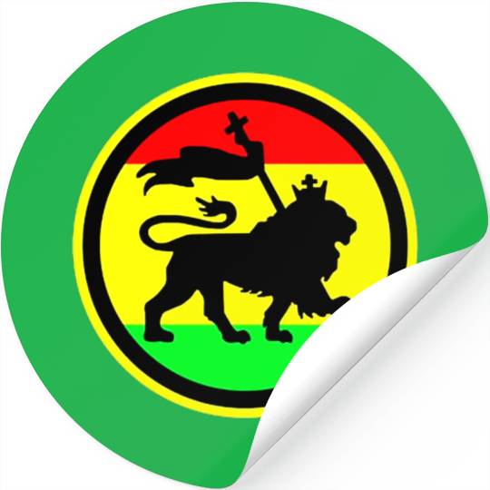 Rasta Lion Stickers