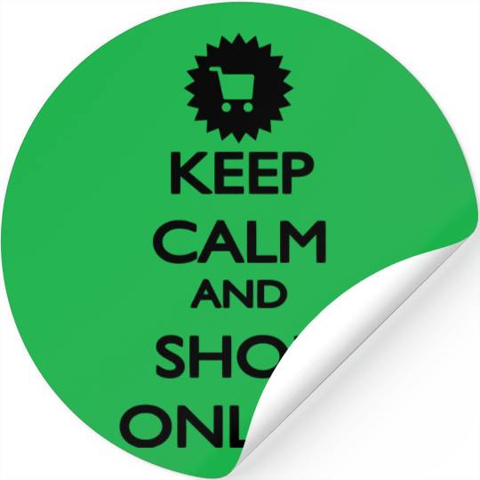 Keep Calm and Shop Online Stickers