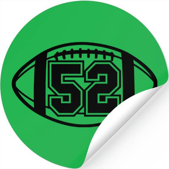 52 Football Vector 1_color TAS Stickers