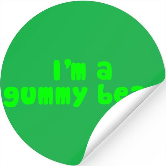 I'm A Gummy Bear Lyrics Stickers