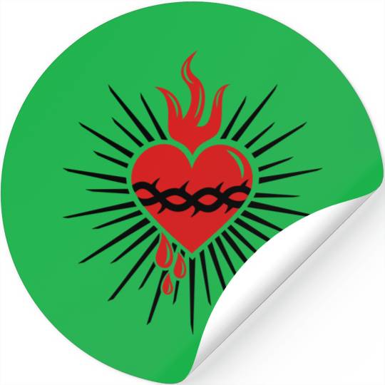 Sacred Heart of Jesus - Christ Consciousness Stickers