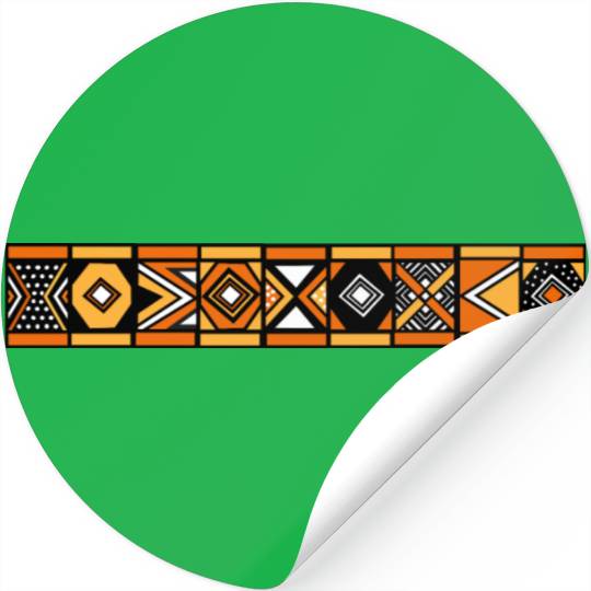 African stripe pattern Stickers