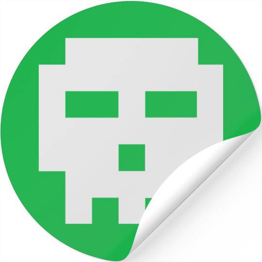 Scott Pilgrim 8-bit Skull Vector Stickers
