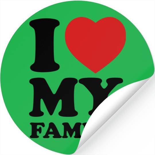 I love my family Stickers