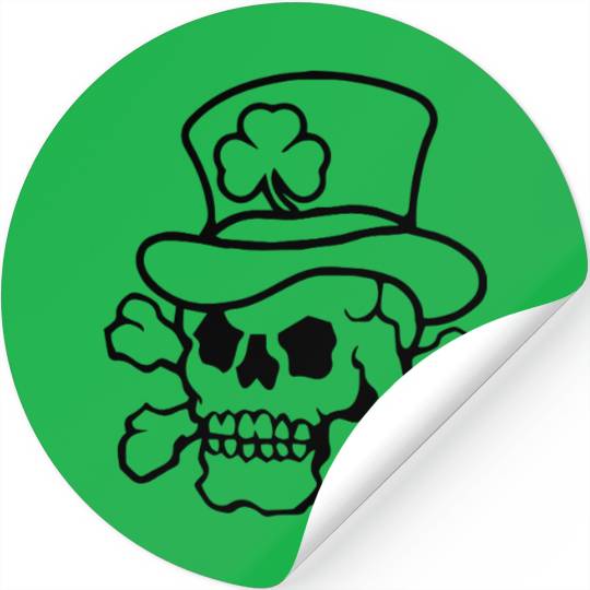 irish skull Stickers