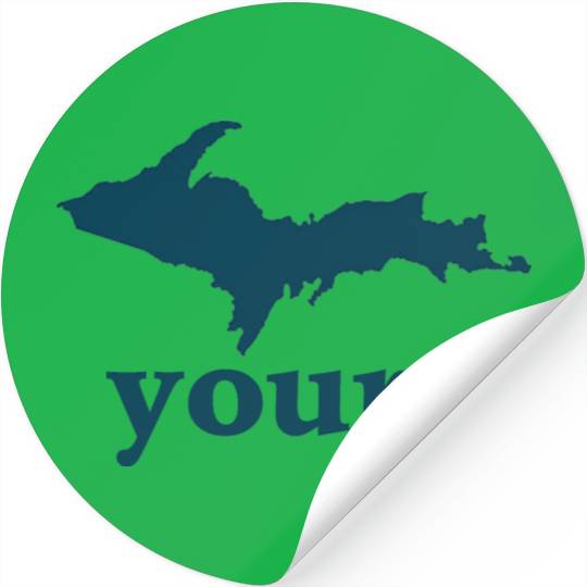 Up Yours Michigan Funny Upper Peninsula Apparel Stickers