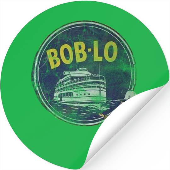 Vintage Retro Classic Cute Detroit Boblo Island Stickers