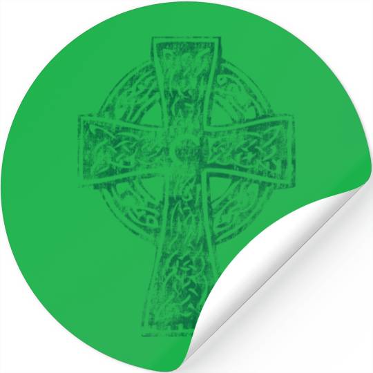 Classic Vintage Style Celtic Cross Crucifix Stickers