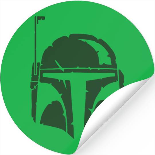 Boba Fett Helmet Worn Stickers