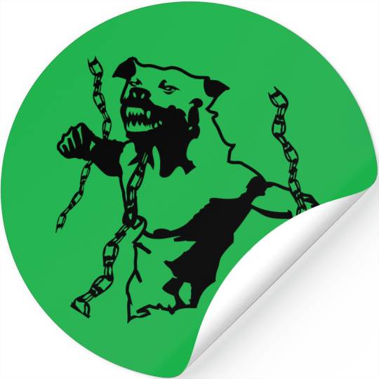 pitbull fighter Stickers