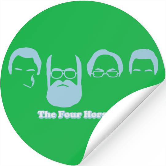 The Four Horsemen Stickers Stickers light blue