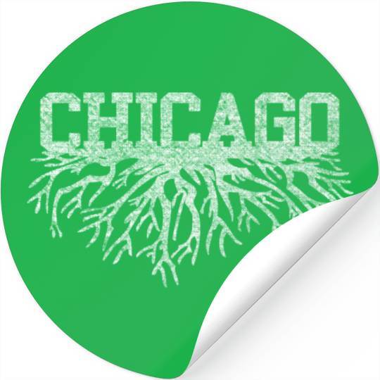 Chicago Rooted Raised Roots Stickers