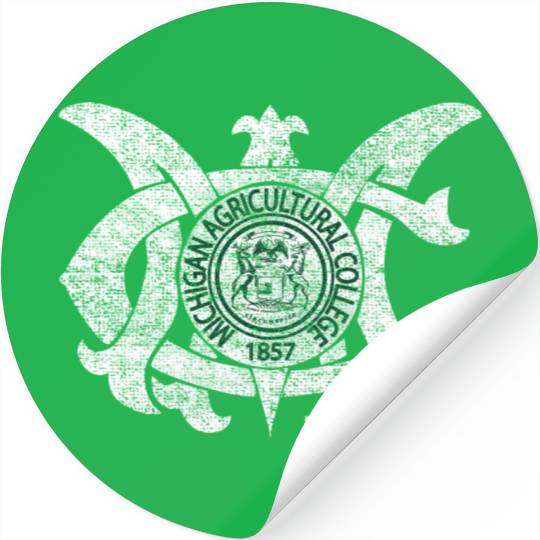Old MAC Agriculture College Michigan Stickers