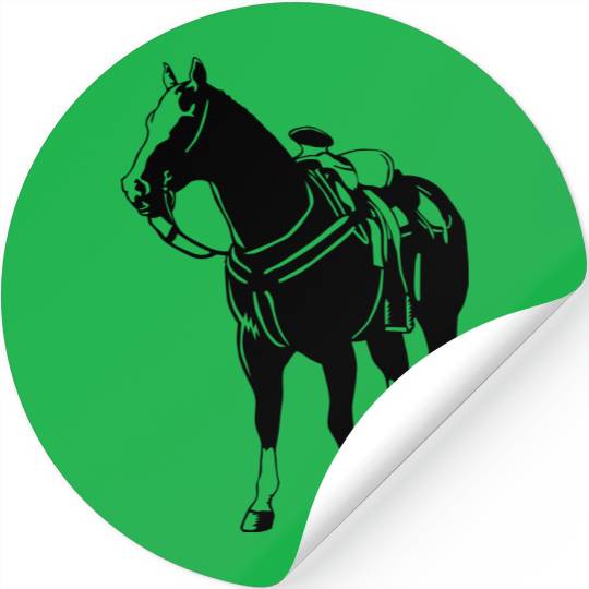 standing horse western Stickers