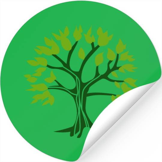 green tree Stickers