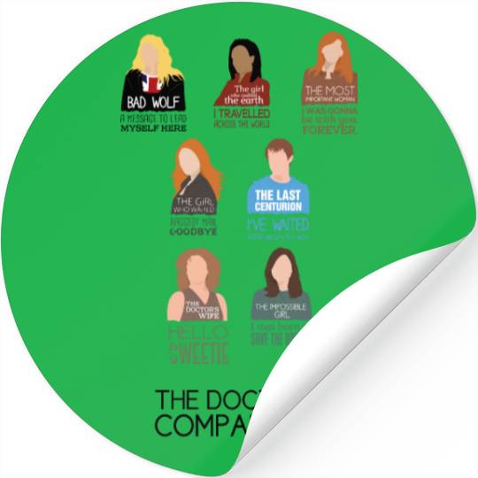 Doctor Who Companions (alternate version) Stickers
