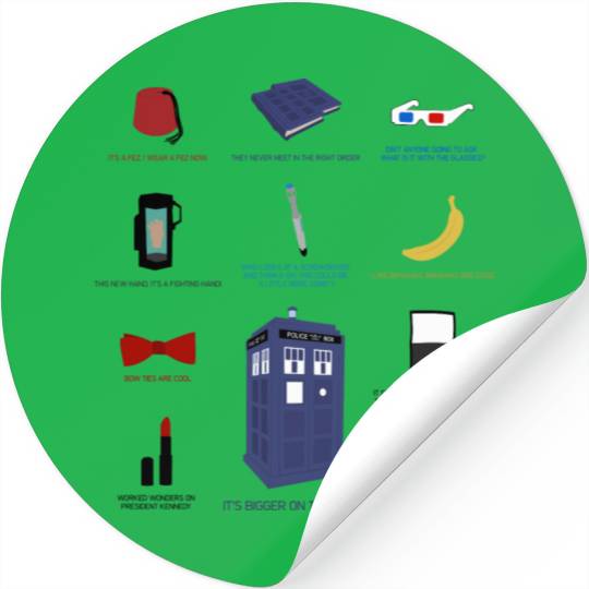 Doctor Who Items Stickers