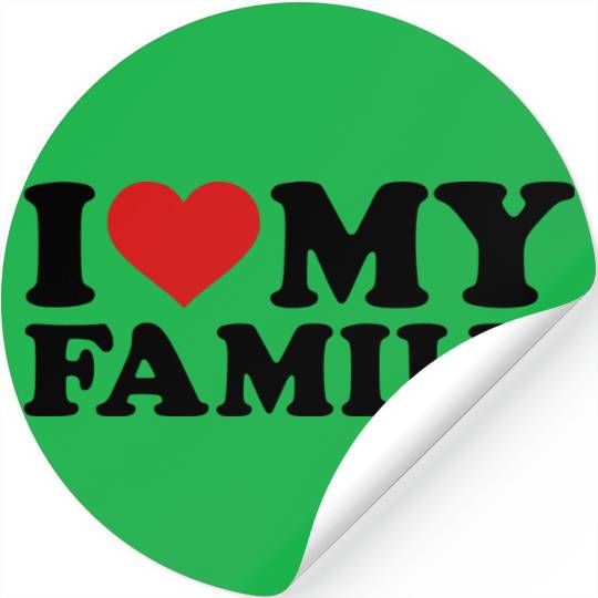 I love my Family Stickers
