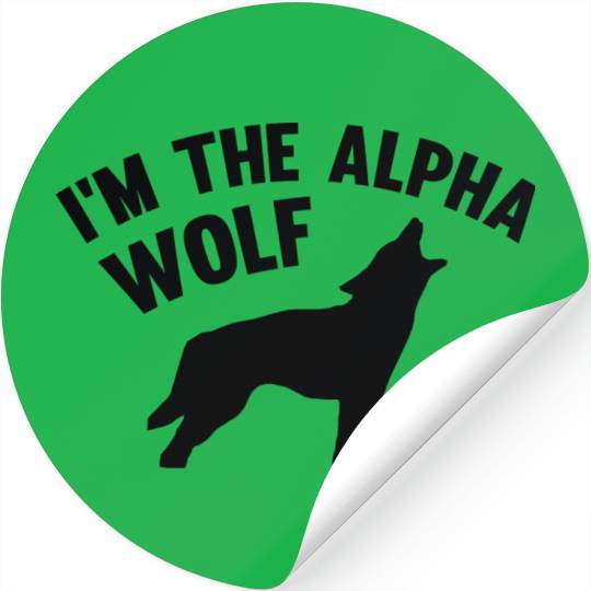 I'm The Alpha Wolf Stickers