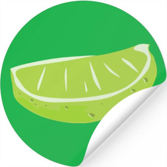Lime Wedge Stickers