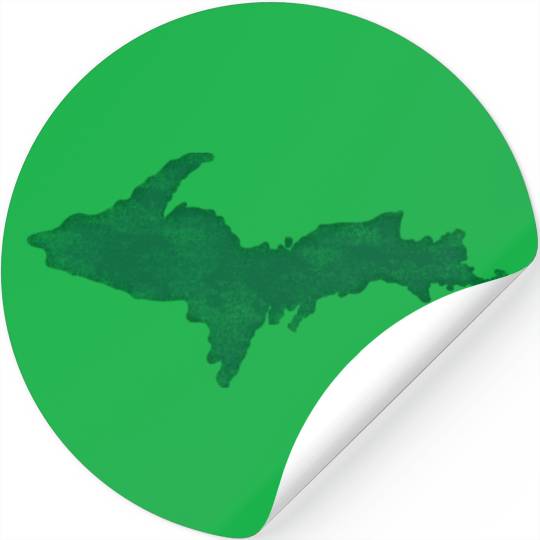 Distressed Vintage Upper Peninsula U.P. Stickers Stickers