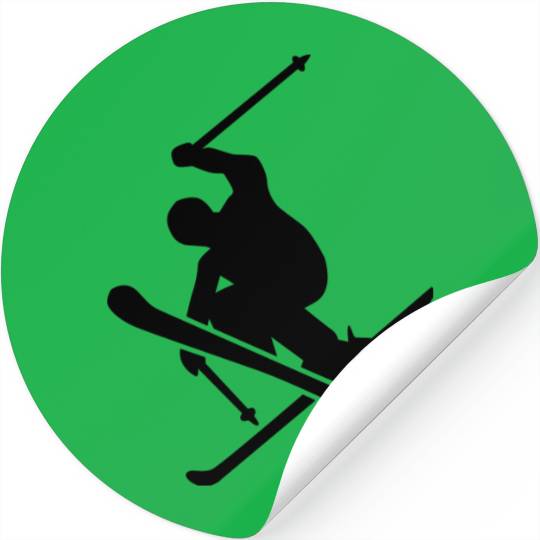Skiing Stickers