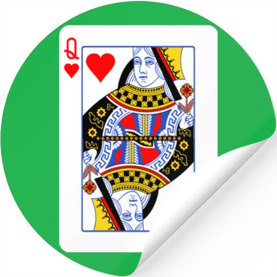 Queen Of Hearts Couple Stickers