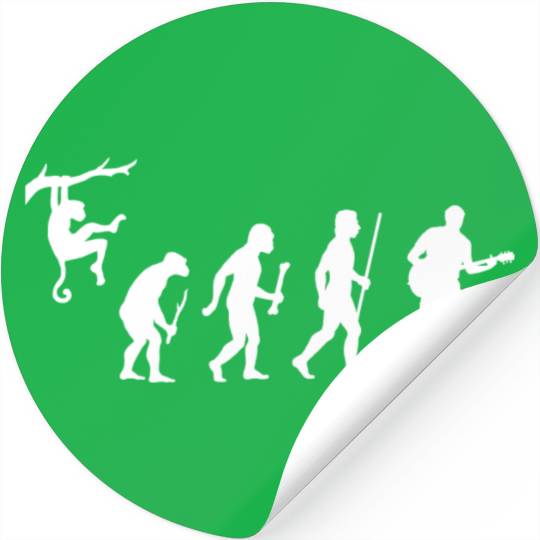 Evolution Man Guitar Stickers