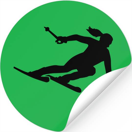 Skiing Stickers