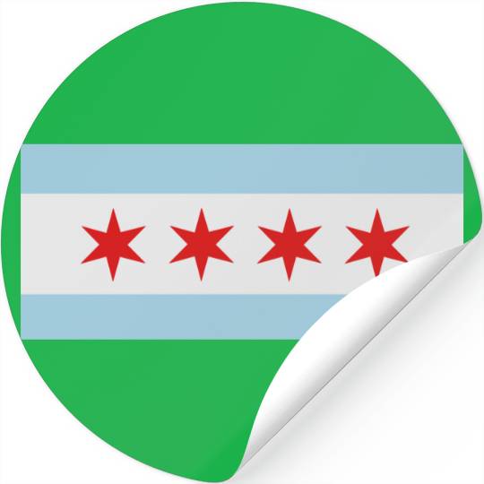 Flag of Chicago Stickers