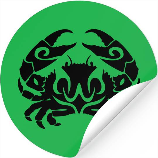 tribal crab 1 Stickers