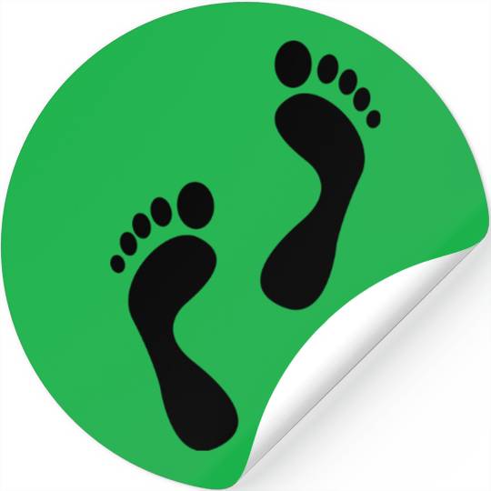 Footprints Walking Stickers