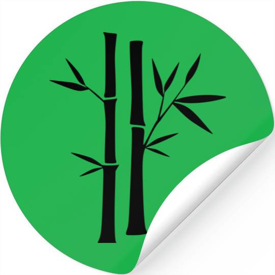 Bamboo Outline Vector Stickers