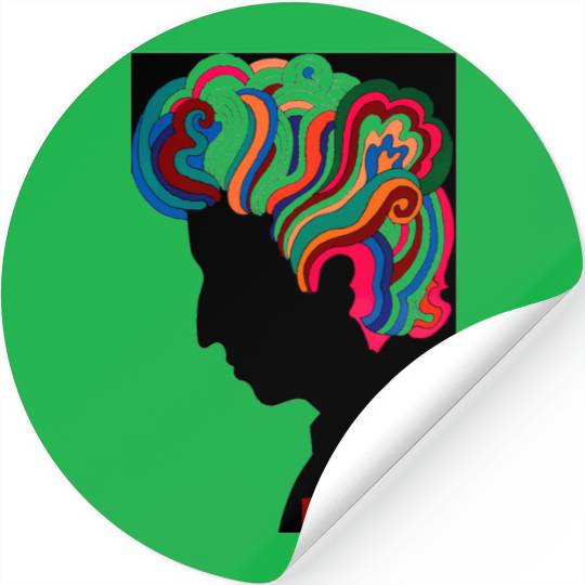 Bob Dylan icon Stickers