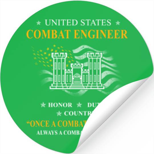 combat engineer, us army combat engineer, army com Stickers