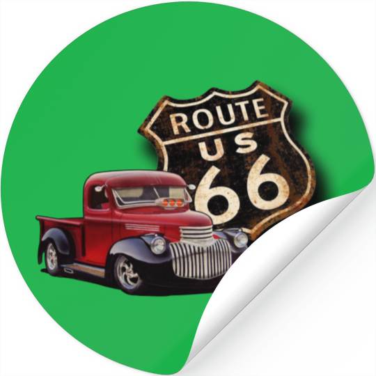 Route 66 Street Rod Stickers
