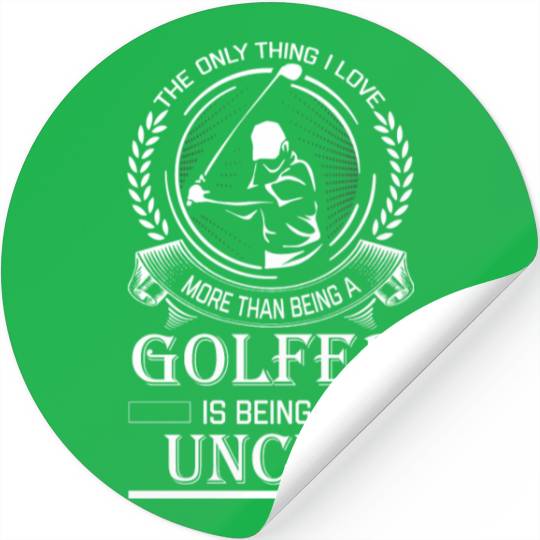 Golfer Uncle Stickers