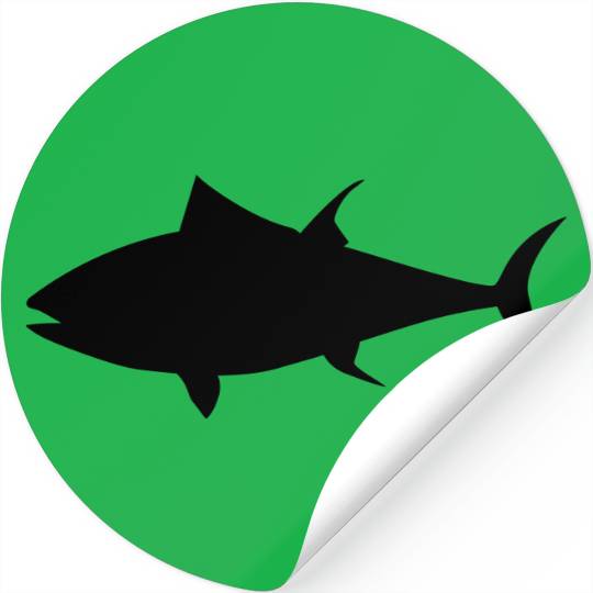 Tuna Fish Silhouette Stickers