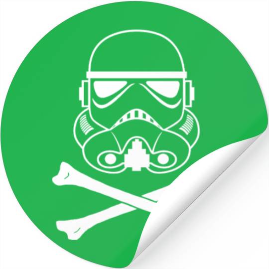 Storm Trooper Skull and Bones Stickers