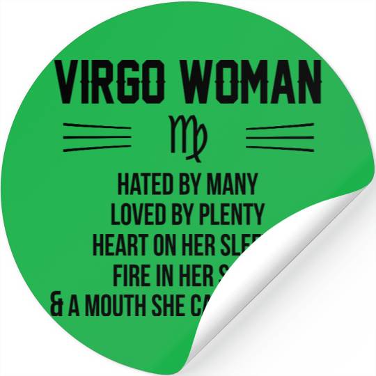 Virgo Woman Stickers