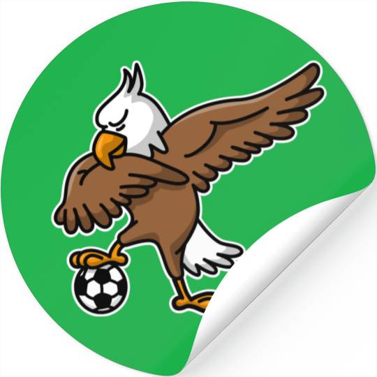 Dabbing dab American Eagle soccer football Stickers
