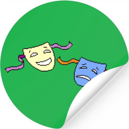 Beagle Bros Comedy Tragedy Stickers