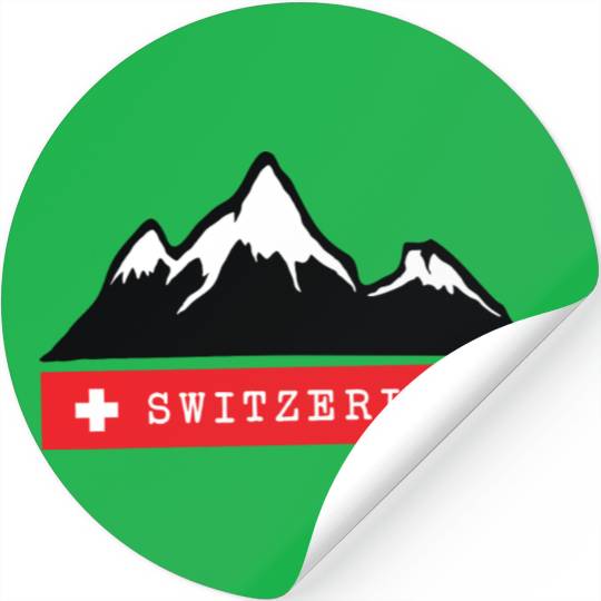 Switzerland, Mountains, Alps, Swiss, Nature, Snow Stickers