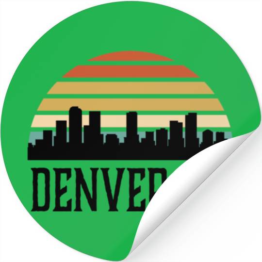 Discover Denver Colorado Skyline Vintage
